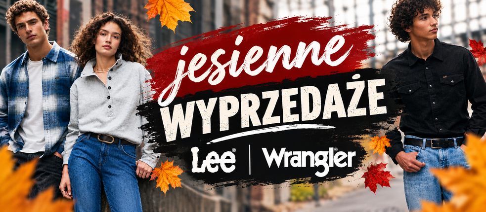 Wrangler i Lee - wyprzedaż