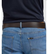 Pasek Lee SMALL LOGO BELT 112124607 Dark Brown