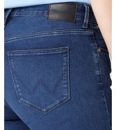 Jeansy Wrangler Skinny 112145979 W28KLF206 Blue Lava