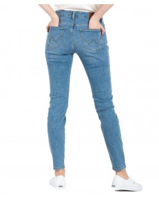 Jeansy Wrangler Skinny 112319136 W28KKRP21 Mambo Blue