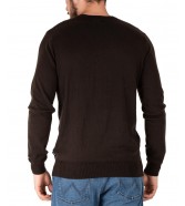 Sweter Wrangler CREWNECK KNIT 112321349 W8A02PH38 Delicioso Brown