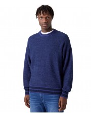 Sweter Wrangler VARSITY KNIT 112321411 W8C7PEB51 Blue Ribbon