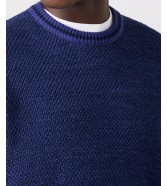 Sweter Wrangler VARSITY KNIT 112321411 W8C7PEB51 Blue Ribbon