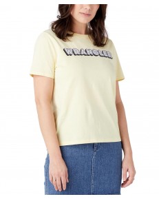 T-shirt Wrangler LOGO TEE 112328924 W7XFD3X6Z French Vanilla