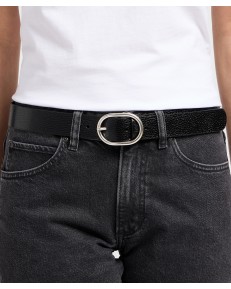 Pasek Lee WIDE LEATHER BELT 112331154 LP615001 Black