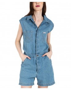 Kombinezon Wrangler PLAYSUIT 112332068 W9N2LL49E Worn Indigo