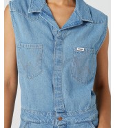 Kombinezon Wrangler PLAYSUIT 112332068 W9N2LL49E Worn Indigo