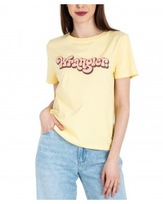 T-shirt Wrangler REGULAR TEE 112332103 W7N4D3Y37 Pale Banana