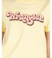 T-shirt Wrangler REGULAR TEE 112332103 W7N4D3Y37 Pale Banana