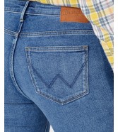 Jeansy Wrangler Skinny 112332349 W28K4736Y Raven