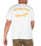 T-shirt Wrangler SLOGAN TEE 112341175 W70NEEW02 Worn White