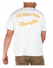 T-shirt Wrangler SLOGAN TEE 112341175 W70NEEW02 Worn White