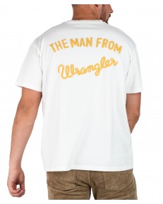 T-shirt Wrangler SLOGAN TEE 112341175 W70NEEW02 Worn White