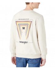 Bluza Wrangler GRAPHIC CREW 112341237 W6E9IQXGI Rainy Day