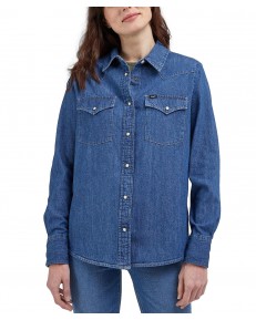 Koszula Lee WESTERN SHIRT 112341263 LQ43PGB10 Mid Blues