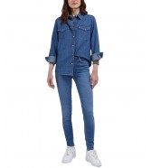 Koszula Lee WESTERN SHIRT 112341263 LQ43PGB10 Mid Blues