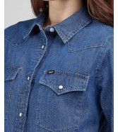 Koszula Lee WESTERN SHIRT 112341263 LQ43PGB10 Mid Blues