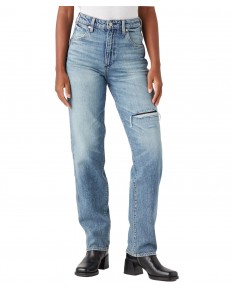 Jeansy Wrangler Mom Straight 112343582 W27M38479 Tainted Wash