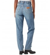 Jeansy Wrangler Mom Straight 112343582 W27M38479 Tainted Wash