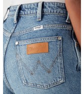 Jeansy Wrangler Mom Straight 112343582 W27M38479 Tainted Wash