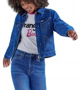 Katana Wrangler x BARBIE JEN JACKET 112346210 WR7VARX05 Wrangler Blue