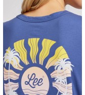 T-shirt Lee SLIM TEE 112350225 Surf Blue