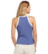 Koszulka Lee CROPPED HALTER TOP 112350228 Surf Blue