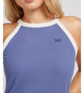 Koszulka Lee CROPPED HALTER TOP 112350228 Surf Blue