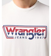 T-shirt Wrangler GRAPHIC TEE 112350467 Worn White