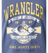 T-shirt Wrangler GRAPHIC TEE 112350472 Vintage Indigo
