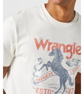 T-shirt Wrangler AMERICANA TEE 112350722 Worn White