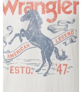 T-shirt Wrangler AMERICANA TEE 112350722 Worn White
