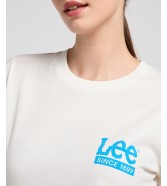 T-shirt Lee SMALL TEE 112351130 Ecru