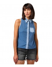 Koszulka Wrangler SLEEVELESS SHIRT 112351319 Dark Denim