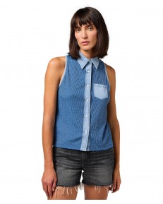Koszulka Wrangler SLEEVELESS SHIRT 112351319 Dark Denim