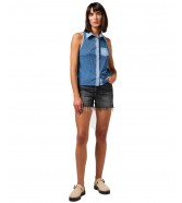 Koszulka Wrangler SLEEVELESS SHIRT 112351319 Dark Denim