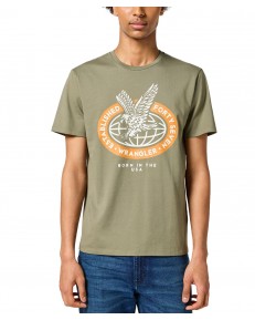 T-shirt Wrangler AMERICANA TEE 112355035 Dusty Olive