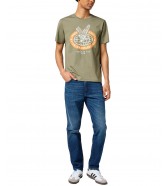 T-shirt Wrangler AMERICANA TEE 112355035 Dusty Olive