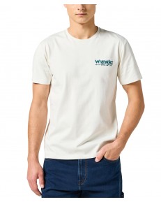 T-shirt Wrangler LOGO TEE 112355051 Vintage White