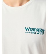 T-shirt Wrangler LOGO TEE 112355051 Vintage White