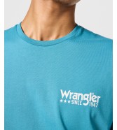 T-shirt Wrangler LOGO TEE 112355052 Storm Blue