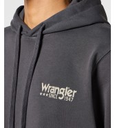 Bluza Wrangler SMALL LOGO HOODIE 112355065 Faded Black