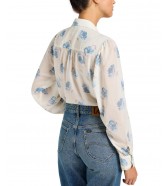 Koszula Lee SHIRRED BLOUSE 112355158 Shy Blue Floral