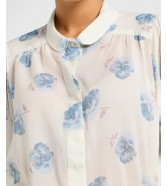 Koszula Lee SHIRRED BLOUSE 112355158 Shy Blue Floral