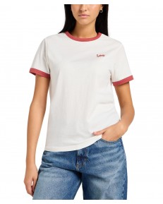 T-shirt Lee RINGER TEE 112355184 Ecru