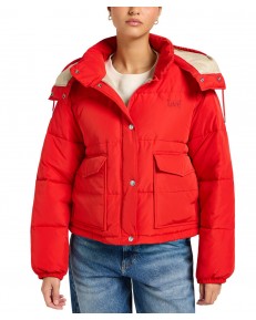 Kurtka Lee HOODED SHORT PUFFER 112355190 True Red