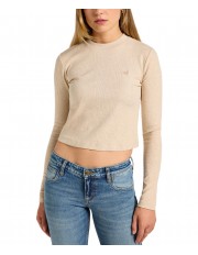 Koszulka Lee LS CROPPED RIB TEE 112355192 Oatmeal