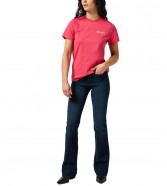 T-shirt Wrangler REGULAR TEE 112355285 Raspberry Wine