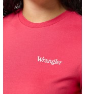 T-shirt Wrangler REGULAR TEE 112355285 Raspberry Wine