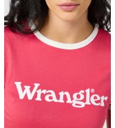 T-shirt Wrangler RINGER TEE 112355286 Raspberry Wine